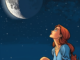 00000-comic-comic-A-woman-looks-longingly-at-the-moon-.-graphic-illustration-comic-art-graphic-novel-art-vibrant-highly-detaile-344398682